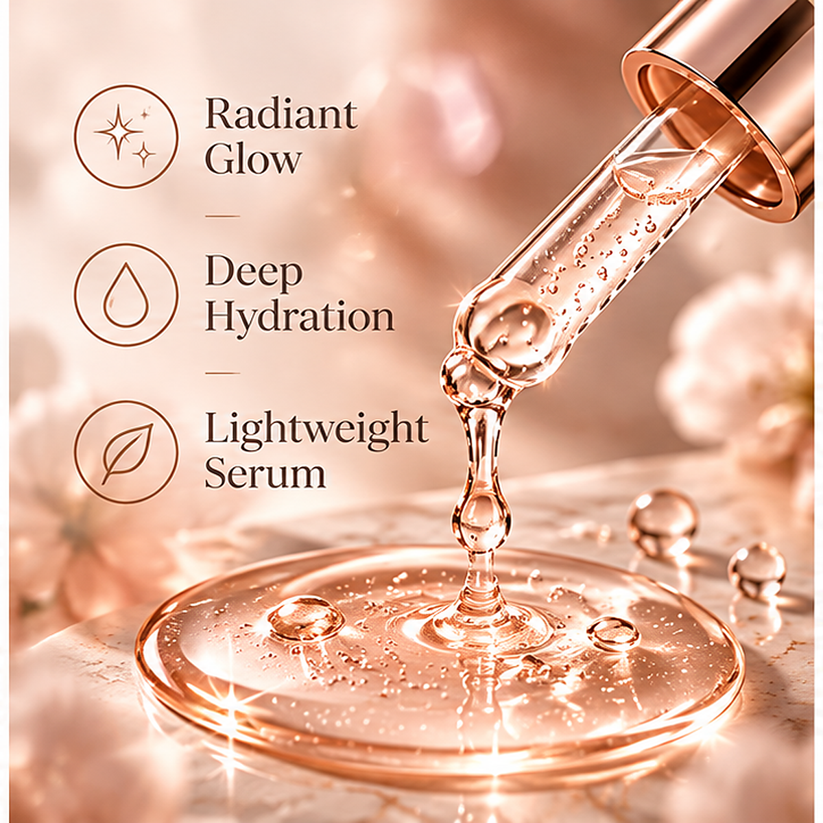 Lumtiva OrbitBloom Rejuvenating Serum – benefits and texture concept view