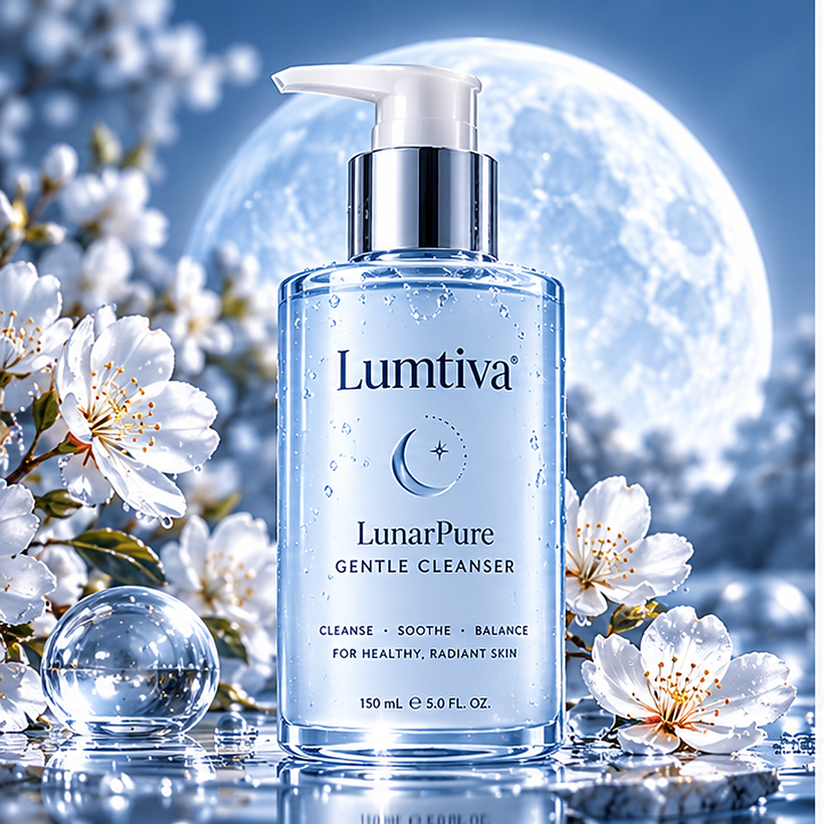 Lumtiva LunarPure Gentle Cleanser – hero concept view