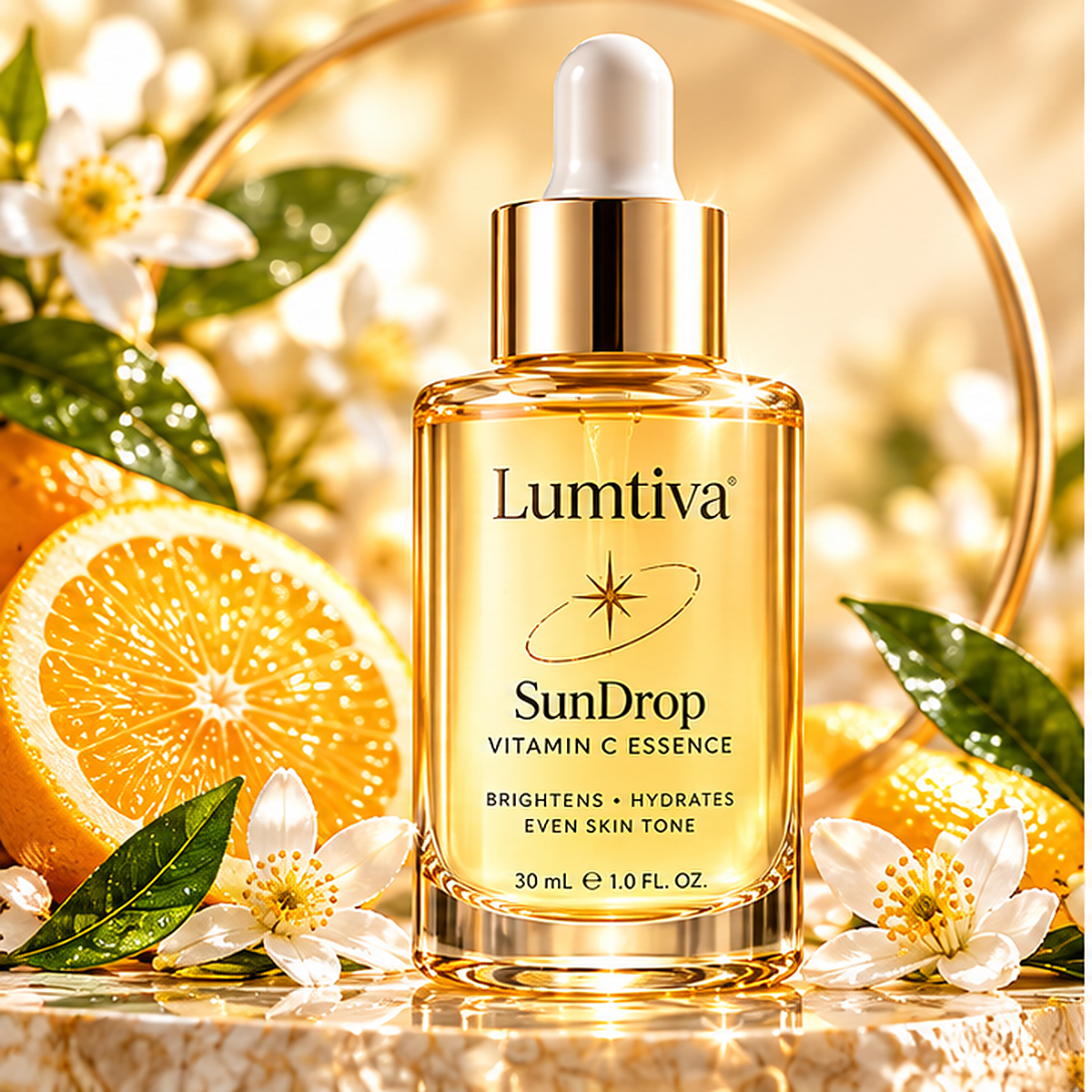 Lumtiva SunDrop Vitamin C Essence – hero concept view