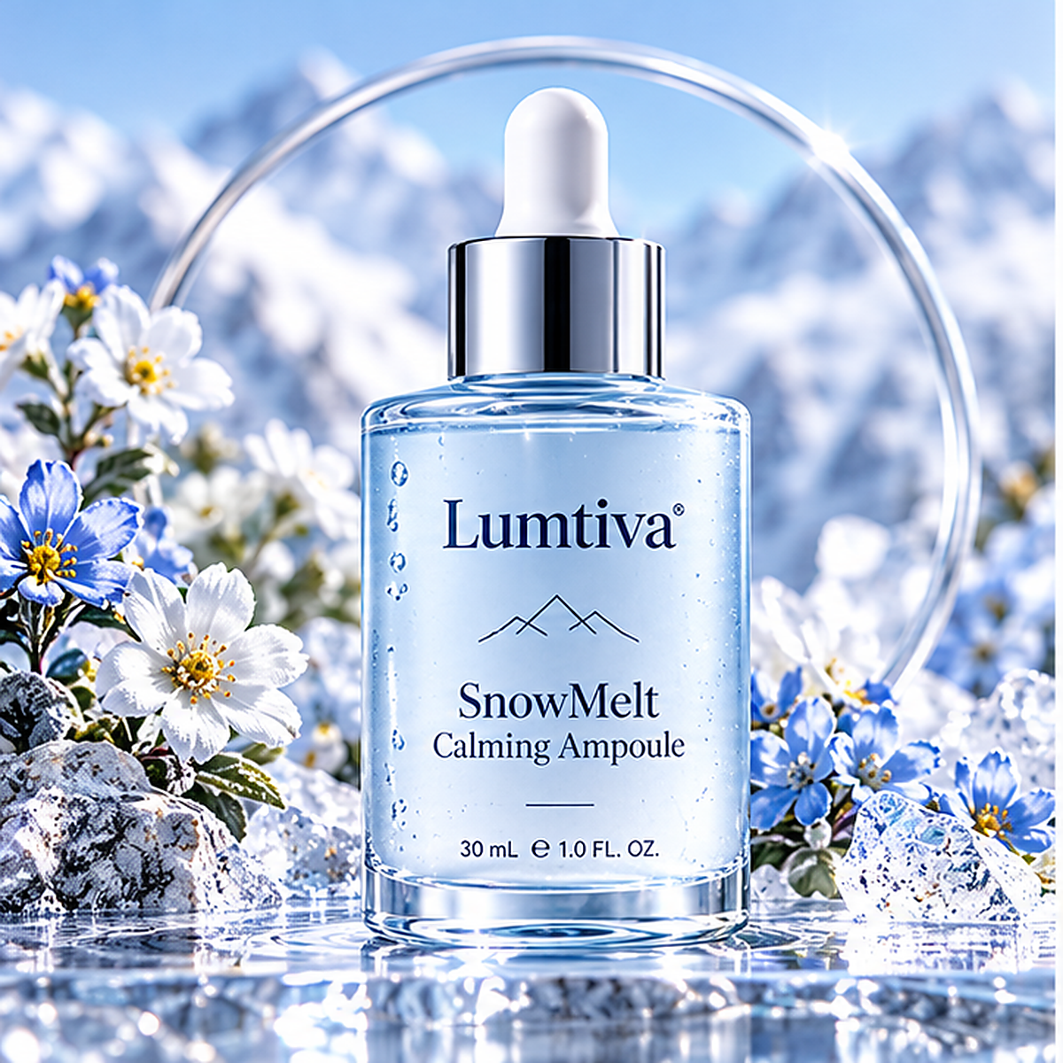 Lumtiva SnowMelt Calming Ampoule – hero concept view